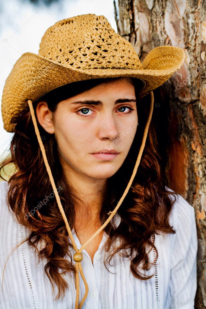 Beautiful young country girl — Stock Photo © membio 6564047