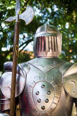 Medieval armor suit clipart