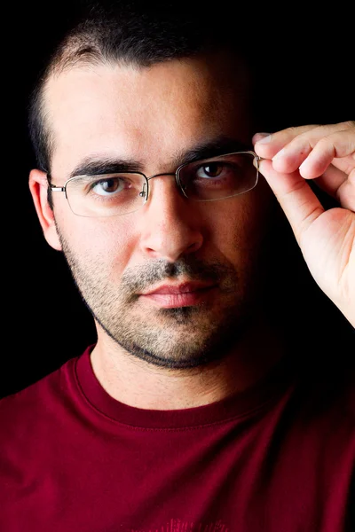 Αρσενικά άνθρωπος με γυαλιά — Φωτογραφία Αρχείου