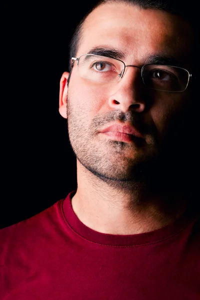 Männlicher Mann mit Brille — Stockfoto