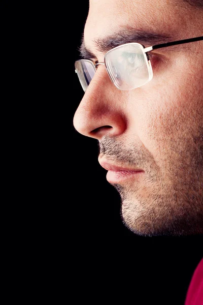 Homem masculino com óculos — Fotografia de Stock