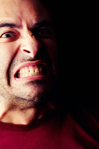 Dühös férfi férfi — Stock Fotó