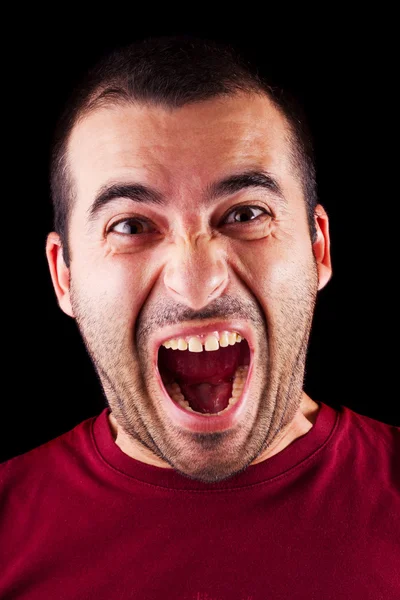 Screaming male man — Stock Photo, Image