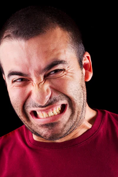 Dühös férfi ember — Stock Fotó