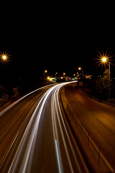 Yoğun yolu ışıkları — Stok fotoğraf