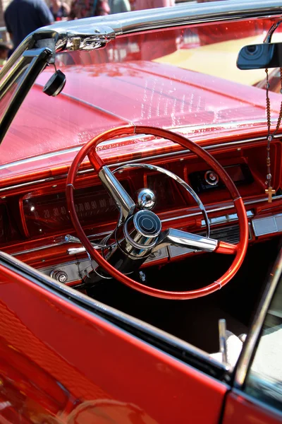 Classic retro car details Stock Picture