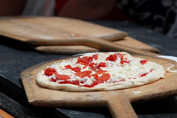 stock image Baking pizza