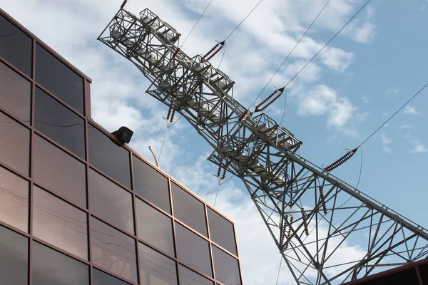 stock image Electric grid tower