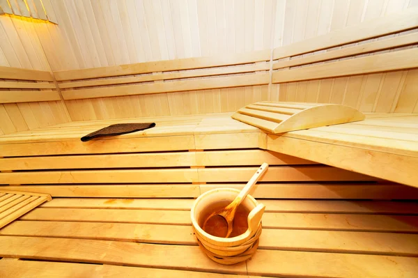 stock image Wooden sauna