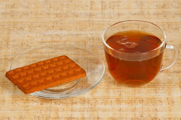 La taza de té y galletas —  Fotos de Stock