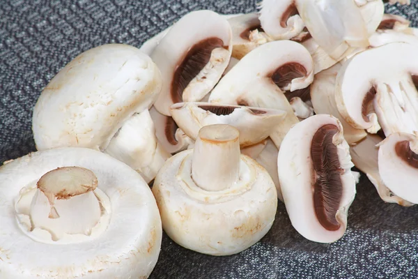 The slices of white champignons — Stock Photo, Image