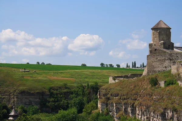 Keskiaikainen linnoitus Karpaattien, Ukraina — kuvapankkivalokuva