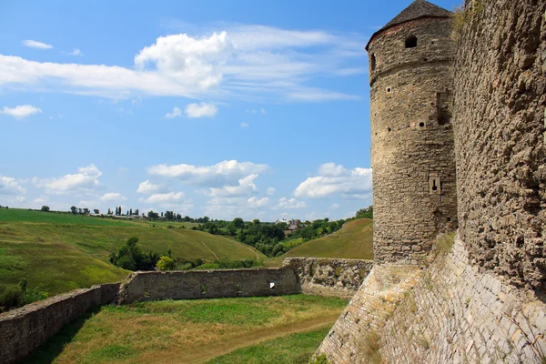 The medieval fortress in Carpathians, Ukraine — Stock Photo, Image