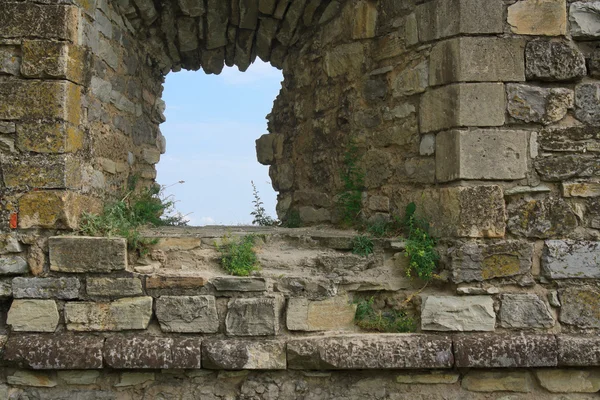 在喀尔巴阡中世纪堡垒的漏洞 — 图库照片
