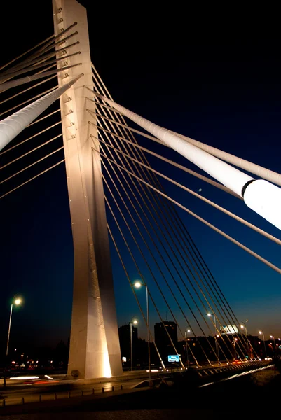 stock image Nigh photo of the Millennium Bridge (Montenegro)