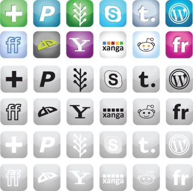 Social Media Icons clipart