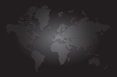 World map vector clipart