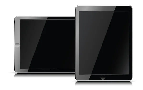 stock vector Apple ipad portable computer tablet