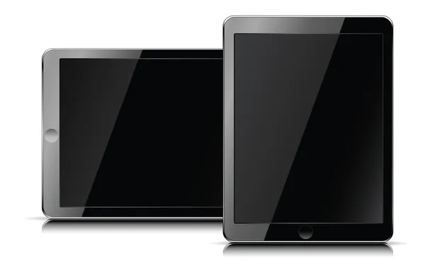 アップル計算されたポータブル コンピューターのタブレット — ストックベクタ