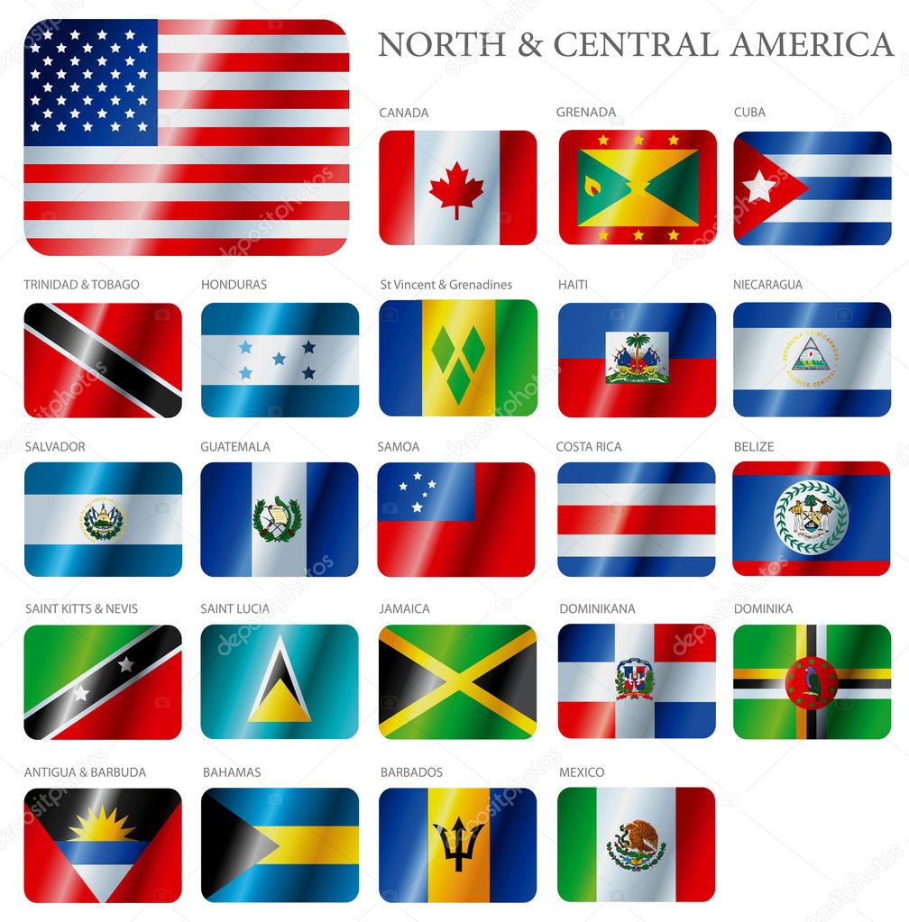 Flags North and Central America