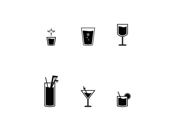 Iconos de Bar Bebidas — Archivo Imágenes Vectoriales