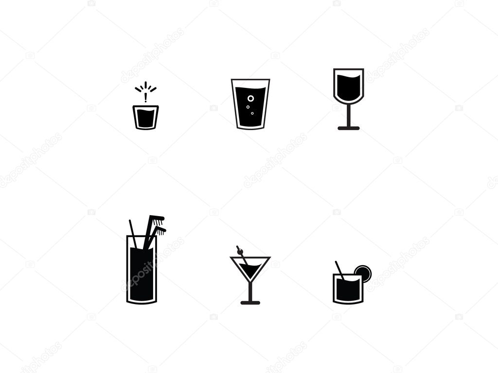 Icons Of Bar Drinks
