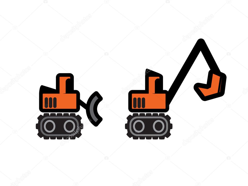 Two Vector Construction Tractors