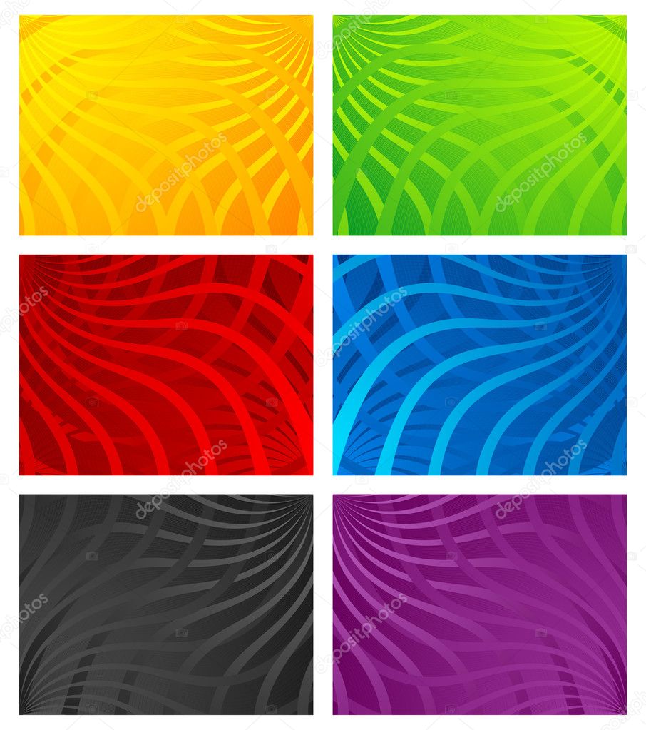 Colorful Wavy Line Backgrounds