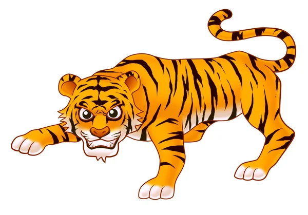 Tiger cartoon — Stock Vector © dagadu #5589085