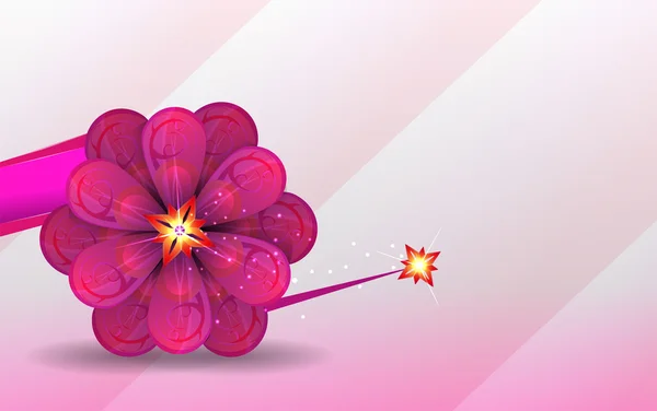 Fundo abstrato. flor lilás. Vetor — Vetor de Stock