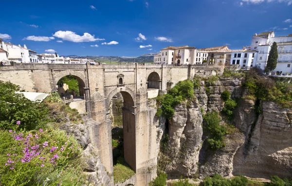 Nova ponte em Ronda, Andaluzia, Espanha — Fotografia de Stock