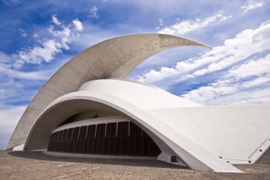 Tenerife Auditorium opera by Santiago Calatrava clipart