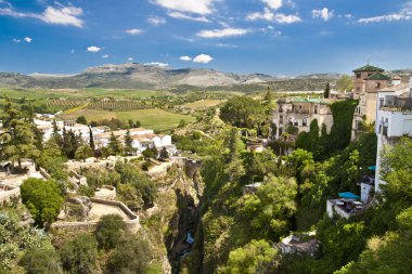 Panoramic view of Ronda, Andalusia, Spain clipart