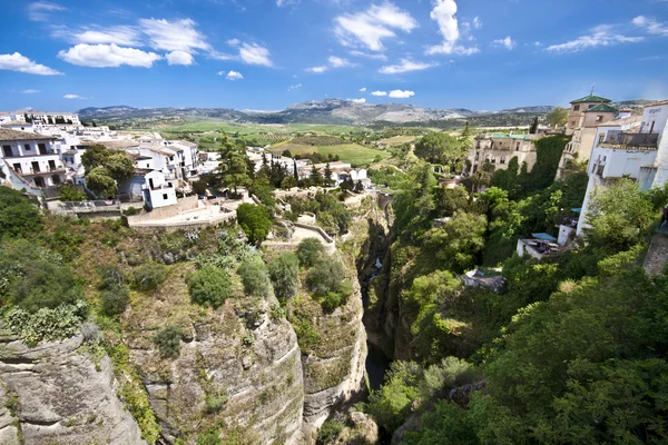 Panoramiczny widok z ronda, Andaluzja, Hiszpania — Zdjęcie stockowe
