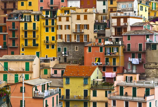 stock image Colourful texture of Manarola village of Cinque Terre - Italy.