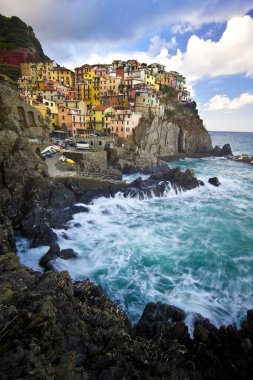 Manarola balıkçı köyünde cinque terre, İtalya