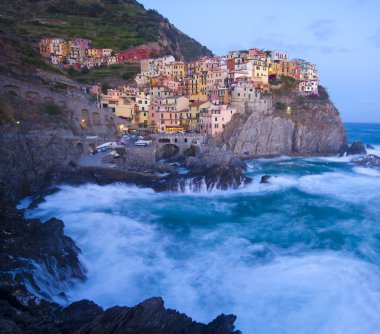 Manarola fisherman village in Cinque Terre, Italy clipart