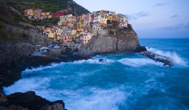 Manarola balıkçı köyünde cinque terre, İtalya