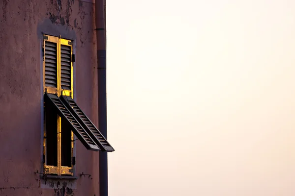 Сільський віконні дерев'яні . — стокове фото