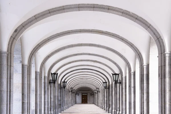 Архитектурные детали Бенедиктинского аббатства — стоковое фото
