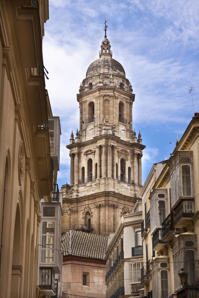 Belfray av den Málagas katedral — Stockfoto