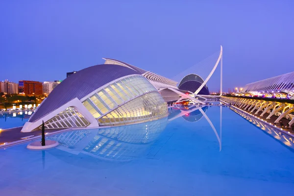 Valencia 的城市的艺术和科学博物馆 — 图库照片