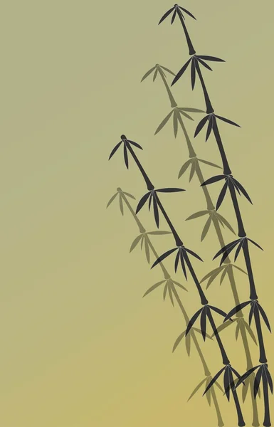 Chinesischer Bambus — Stockvektor