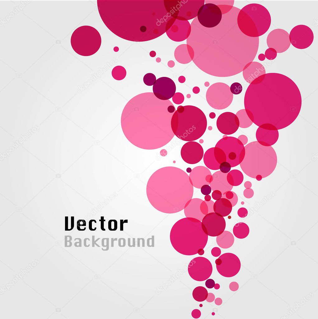 Vector abstract bubble background