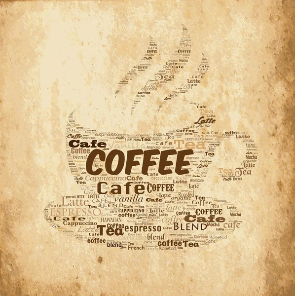 Векторный антикварный кофе — стоковый вектор