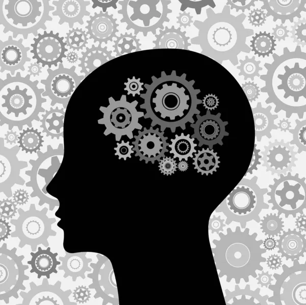 Vektorintelligenz Gehirn — Stockvektor