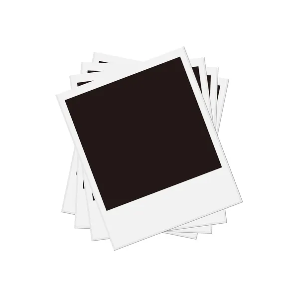 Vector pile of empty photo frame — Stock Vector