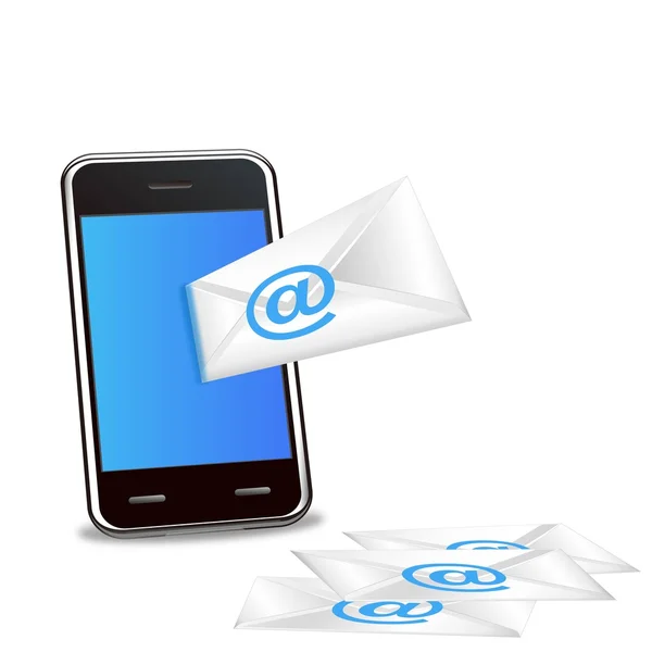 Vektor Smartphone E-Mail empfangen — Stockvektor