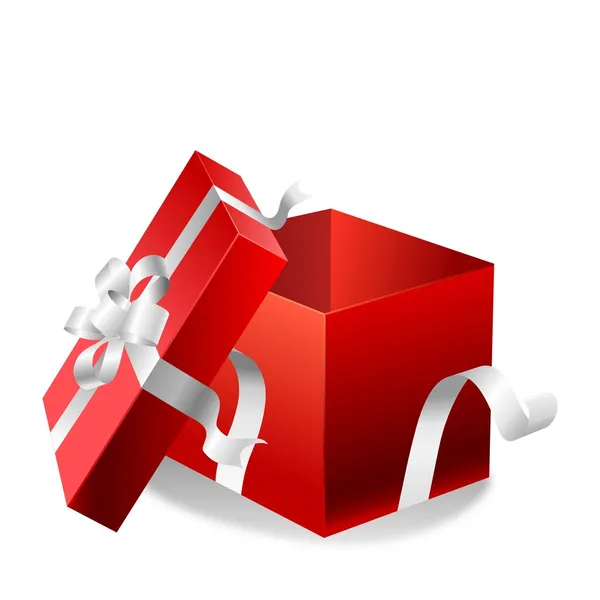 Vector open gift box — Stock Vector