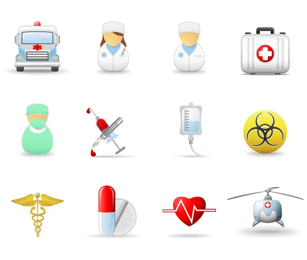 Iconos médicos parte 1 — Vector de stock